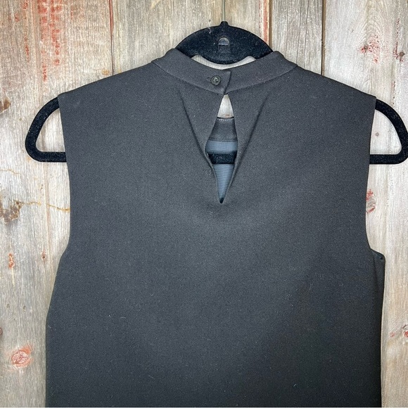 Hoss Intropia Anthropologie Black Mod Shift Dress With Sequin Bottom Sz 36/ 4 - Picture 7 of 12